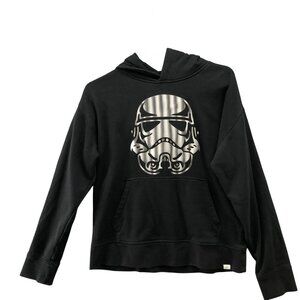 Gap‎ Boys XL (12) Star Wars Hoodie Sweatshirt Black Pullover Fleece